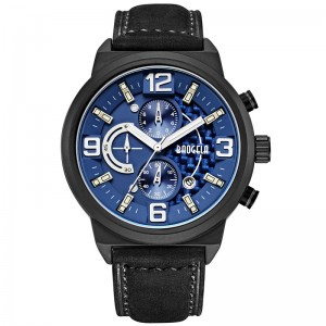 Baogela Men ~ Black Sports Quartz Watch Leisure Fashion Analog Timing Watch Display Men \\\\ Watch 1709 Black Blue