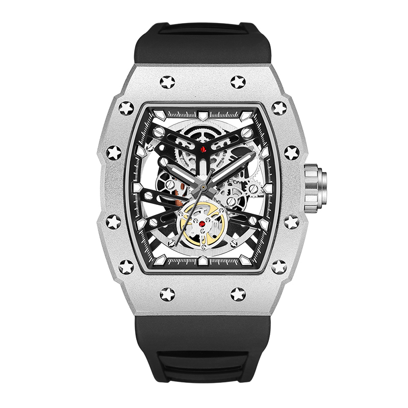 Baogela Top Brand Luxury Mens Watches Спортивная нержавеющая сталь Тонно Диал Дивер Военные спортивные наручные часы Силиконовые ремешки 4149 4149